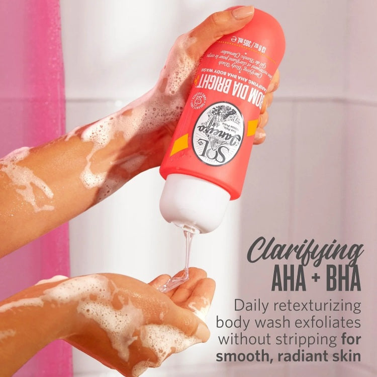 Bom Dia Bright™ Clarifying AHA BHA Body Wash - Serene Beauty