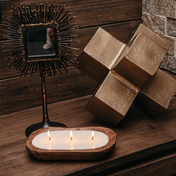 3-Wick Dough Bowl Soy Candle - Seaside - Serene Beauty