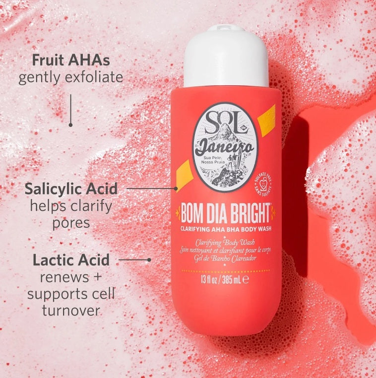 Bom Dia Bright™ Clarifying AHA BHA Body Wash - Serene Beauty