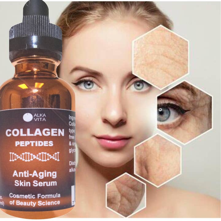 Collagen Peptides Serum Skin Facial Wrinkle Age Defying - Serene Beauty