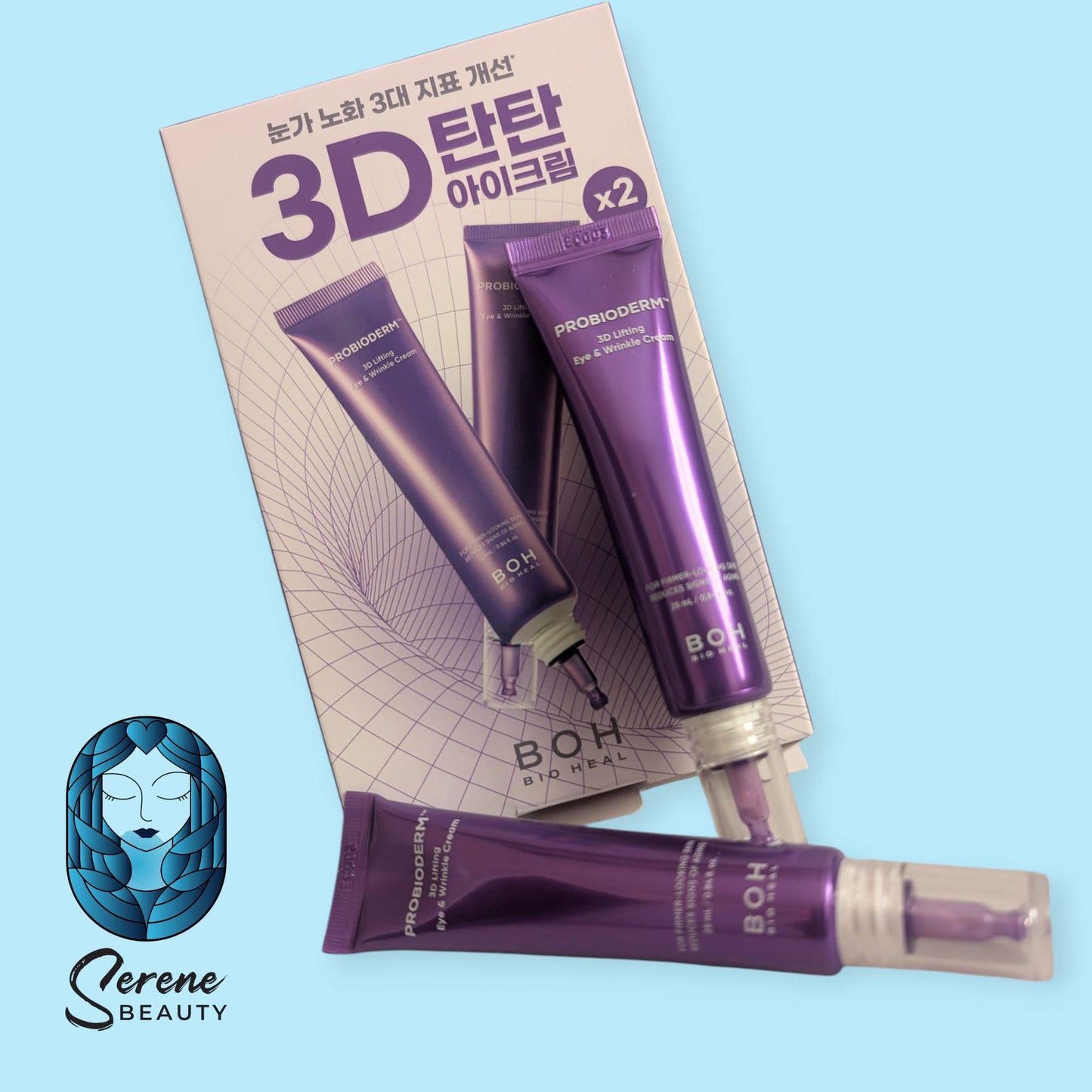 Bioheal Boh Probioderm 3D Lifting Eye & Wrinkle Cream 25ml Double Pack - Serene Beauty