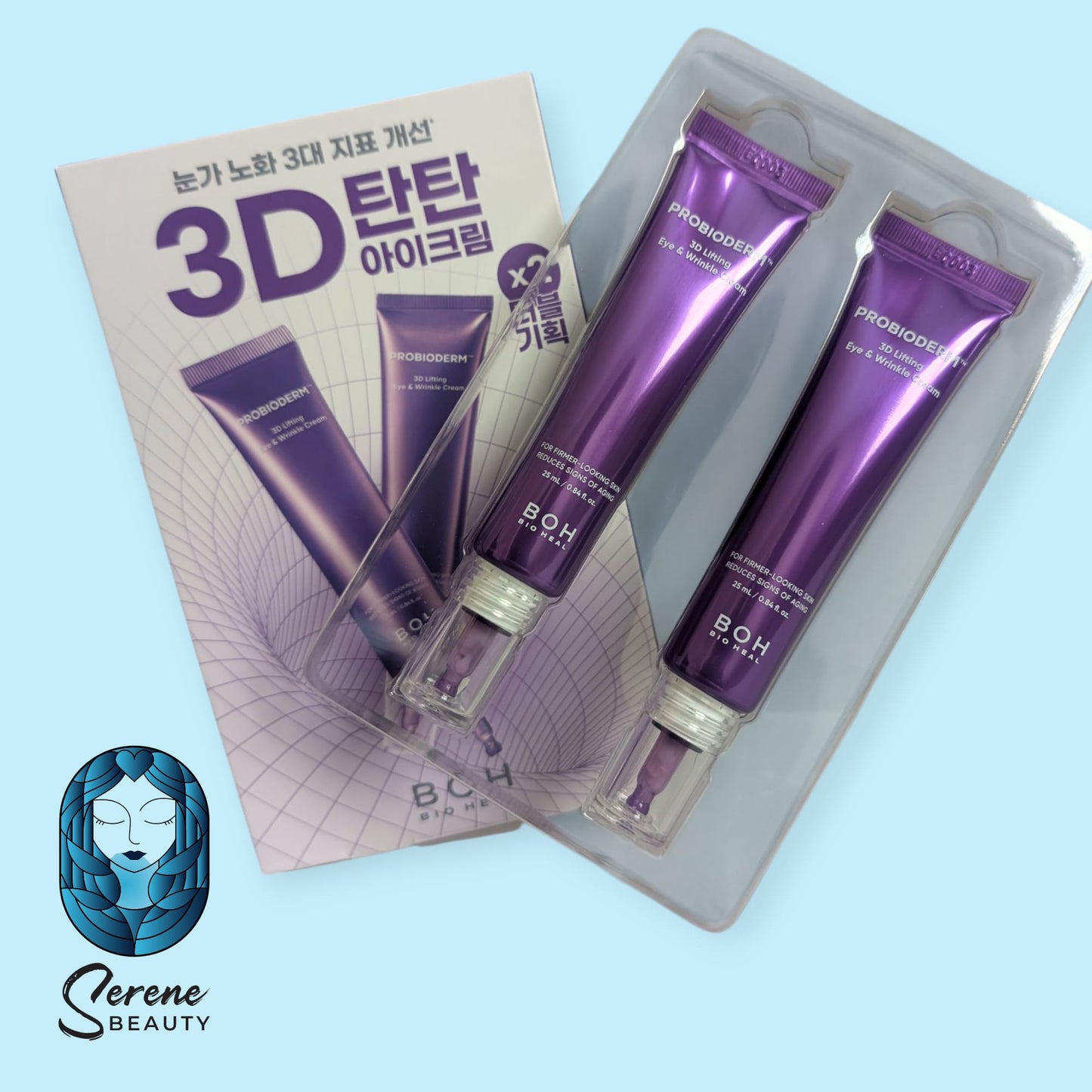 Bioheal Boh Probioderm 3D Lifting Eye & Wrinkle Cream 25ml Double Pack - Serene Beauty