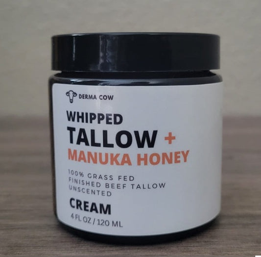 Whipped Tallow + Manuka Honey Cream, For Face and Body - Serene Beauty