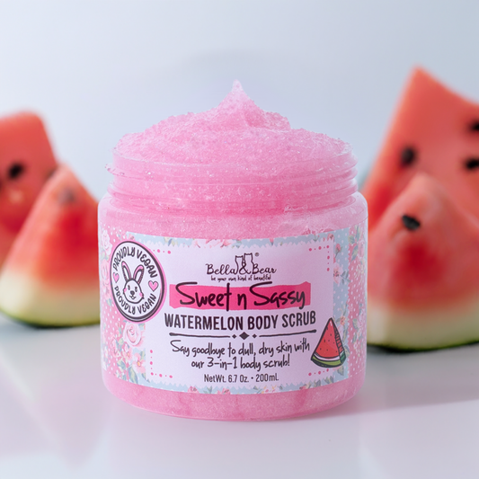 Sweet 'n' Sassy Watermelon Body Scrub | Wash | Moisturizer - Serene Beauty