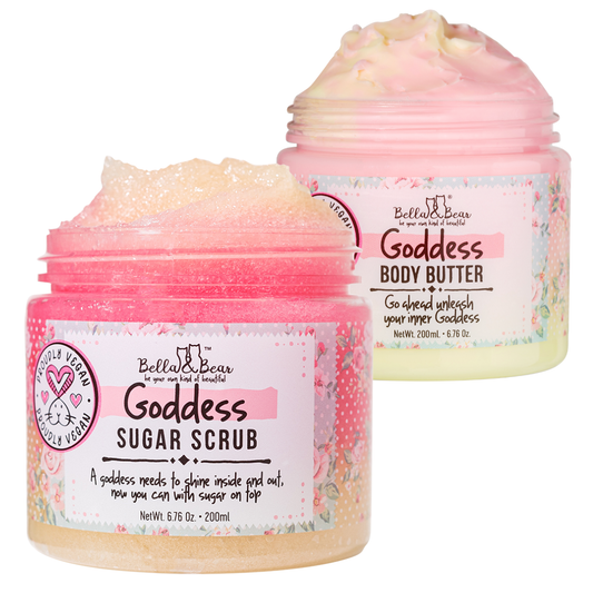 Goddess Gift Set - 3-in-1 Body Scrub & Goddess Body Butter - Serene Beauty