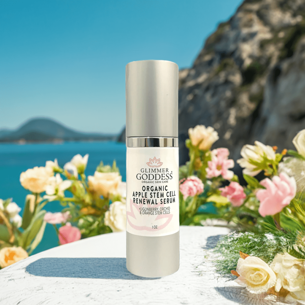 Organic Apple Stem Cell Serum for Anti-Aging | Lingonberry, Orchid & Orange Stem Cells for Hydration & Wrinkle Defense - Serene Beauty