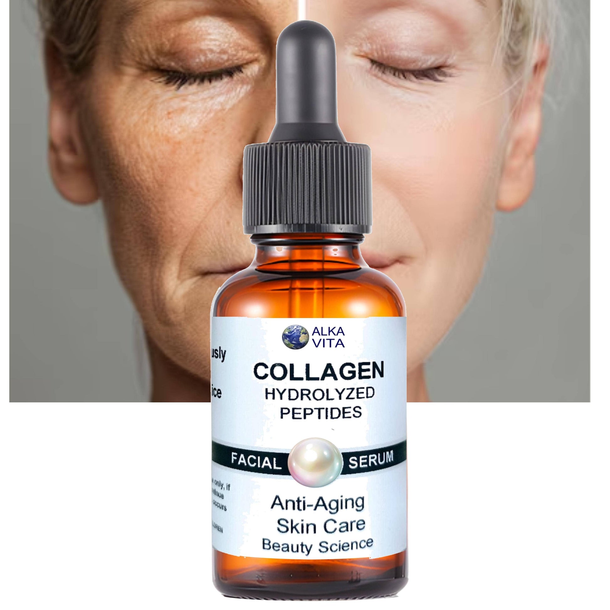 Collagen Hydrolyzed Peptides Facial Serum Anti-aging - Serene Beauty