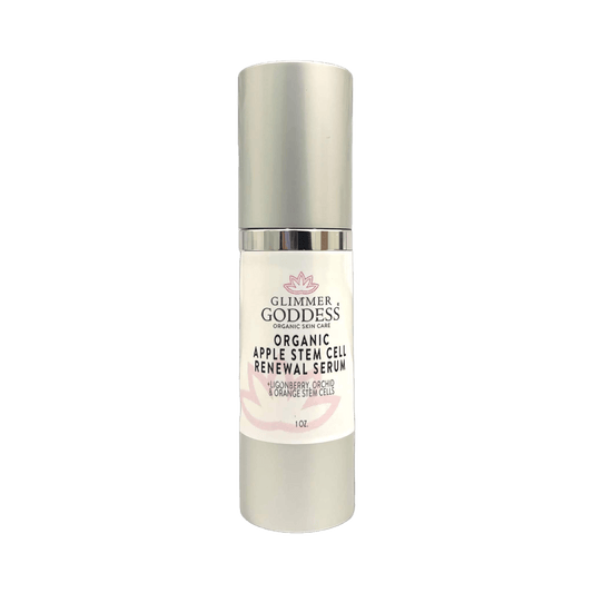 Organic Apple Stem Cell Serum for Anti-Aging | Lingonberry, Orchid & Orange Stem Cells for Hydration & Wrinkle Defense - Serene Beauty