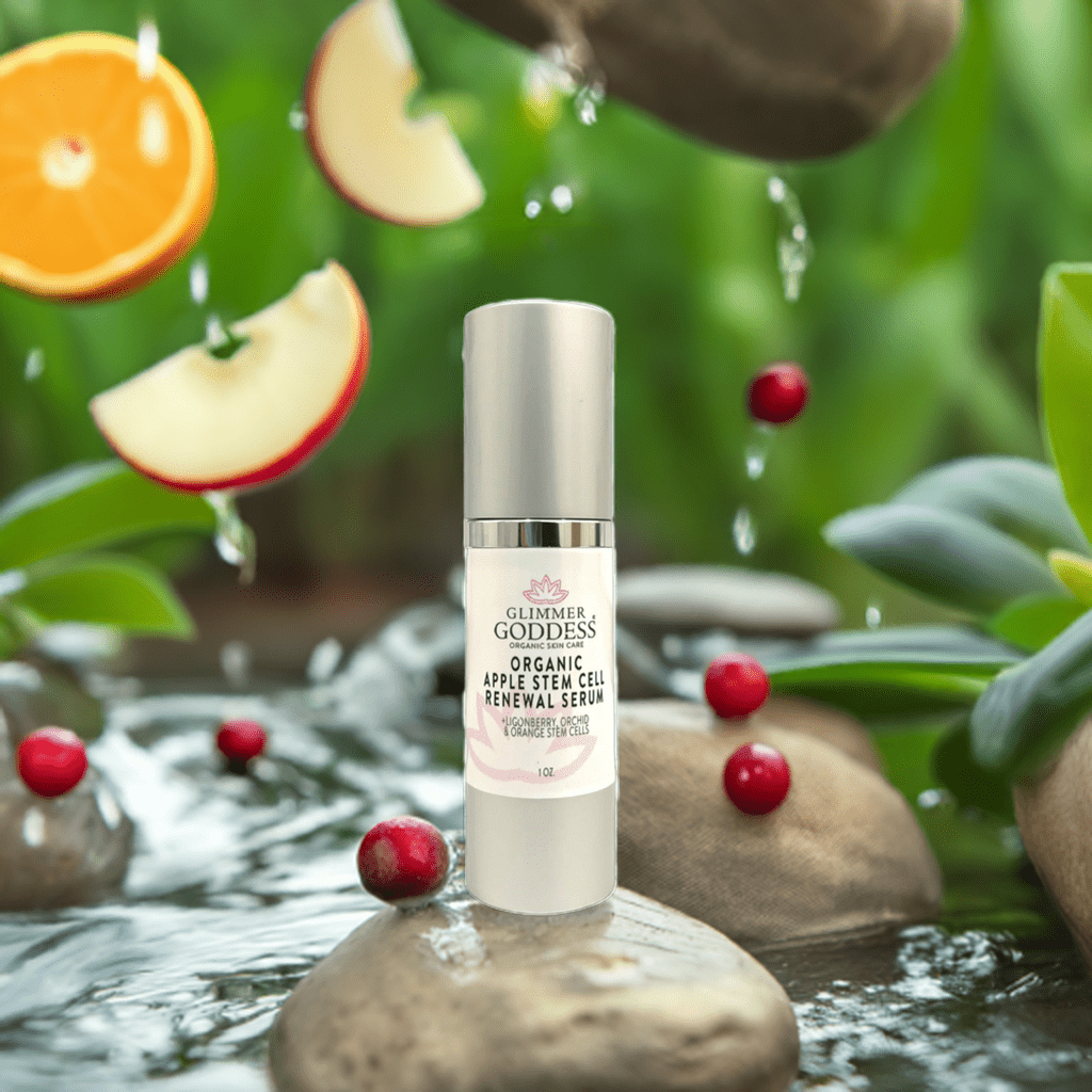 Organic Apple Stem Cell Serum for Anti-Aging | Lingonberry, Orchid & Orange Stem Cells for Hydration & Wrinkle Defense - Serene Beauty
